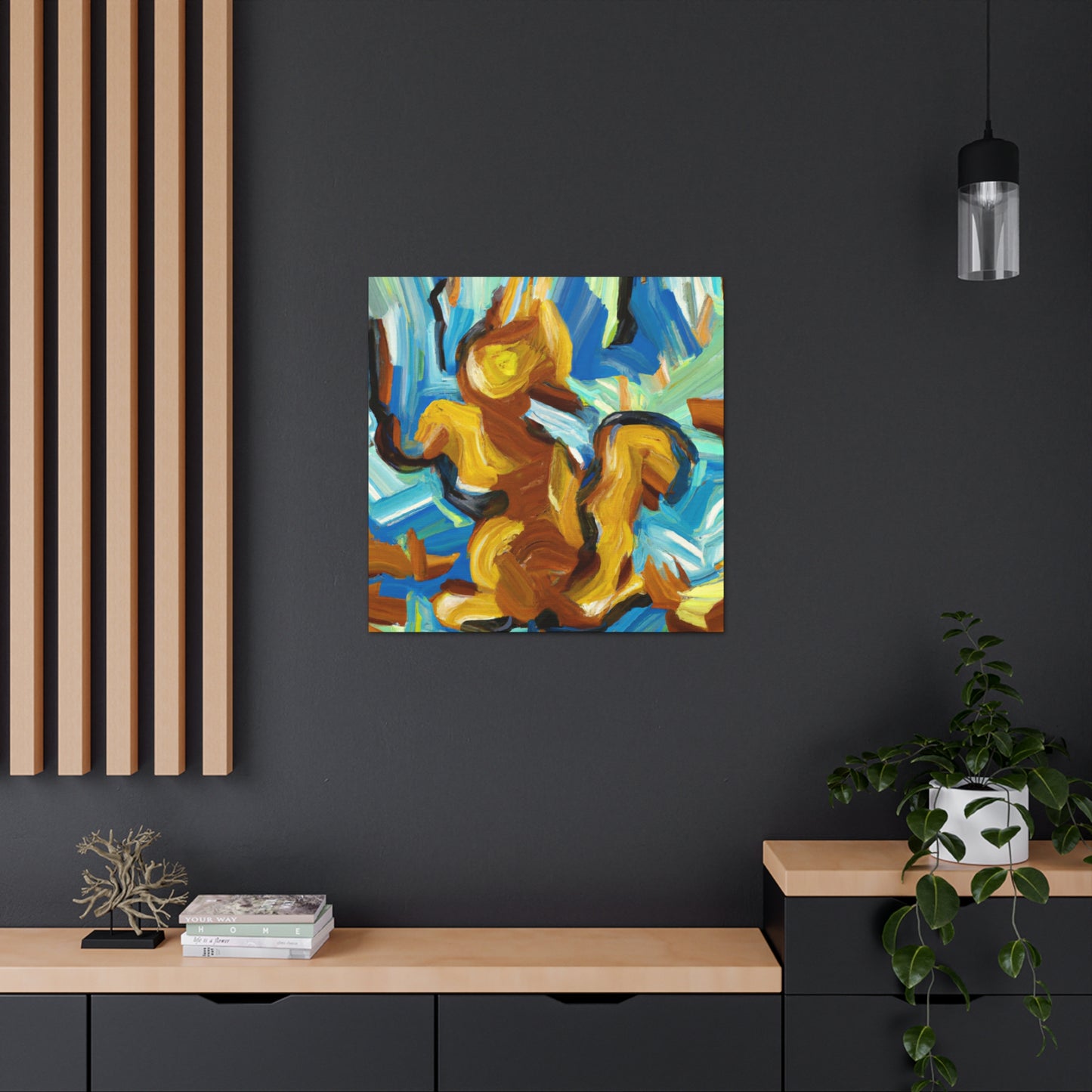 Squirrel Amidst Chaos - Canvas