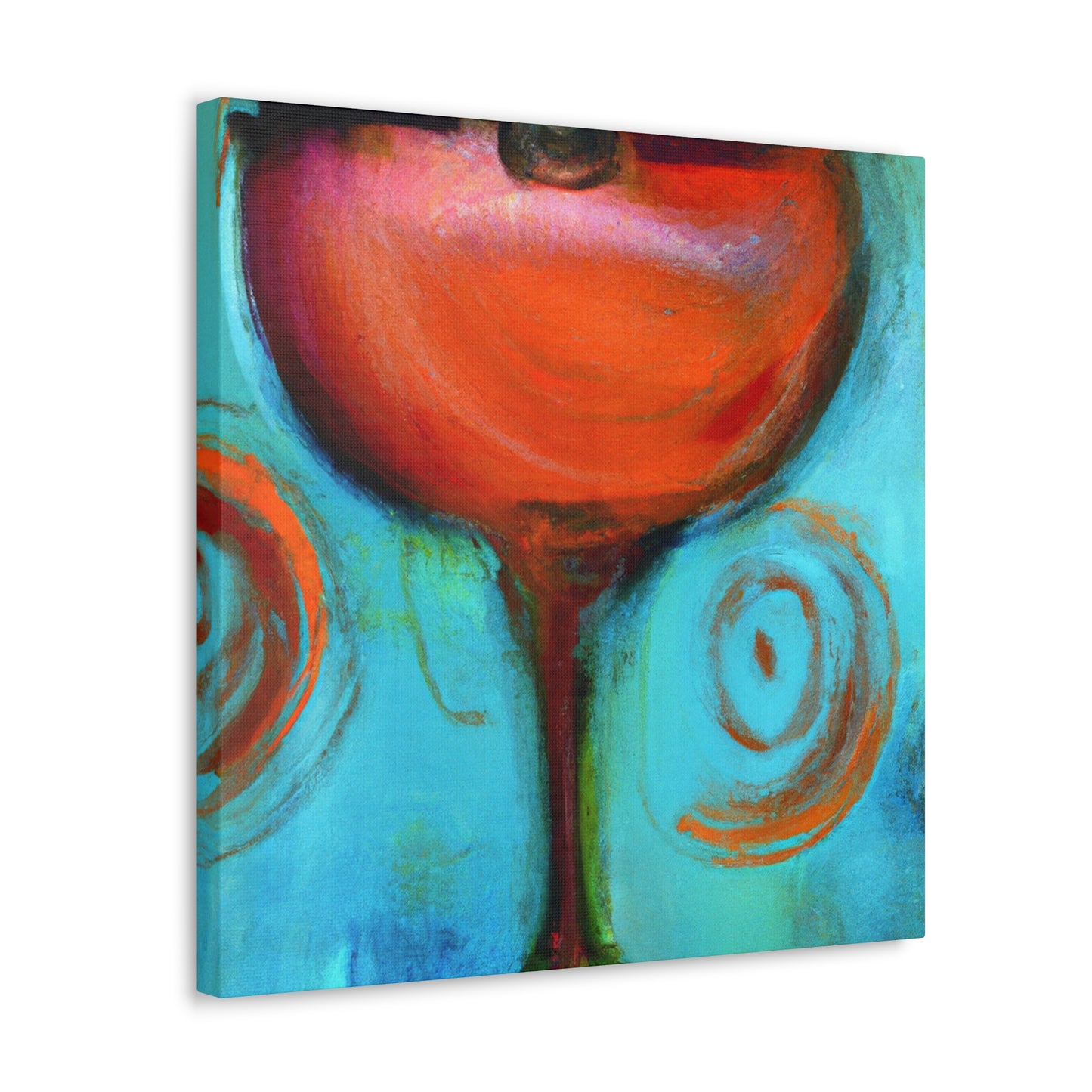 "Cheers to Wine Glass" - Canvas