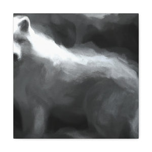 "Arctic Wolf Impressionism" - Canvas