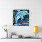 Dancing Dolphin Fauvism - Canvas