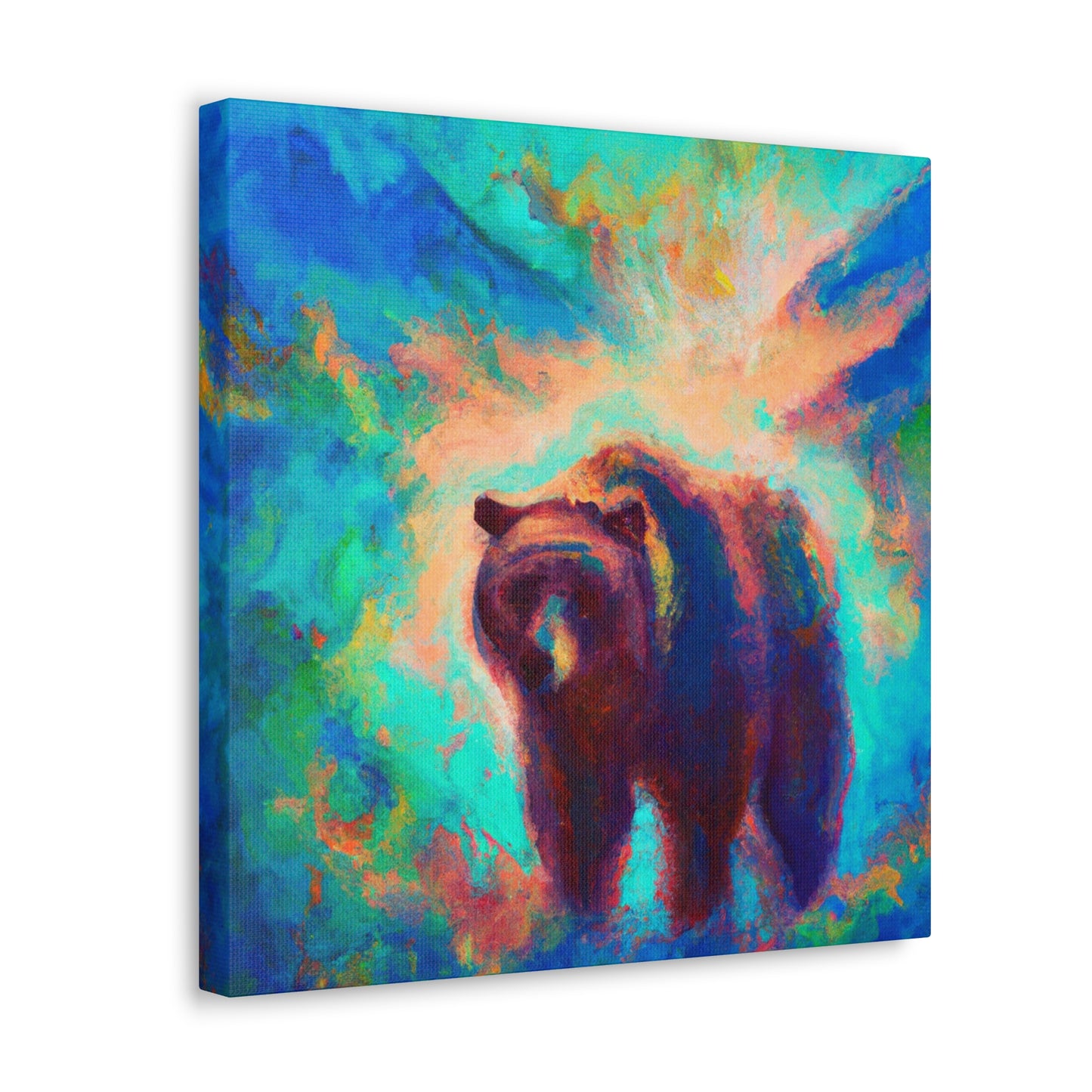 Grizzly Bear in Nature - Canvas