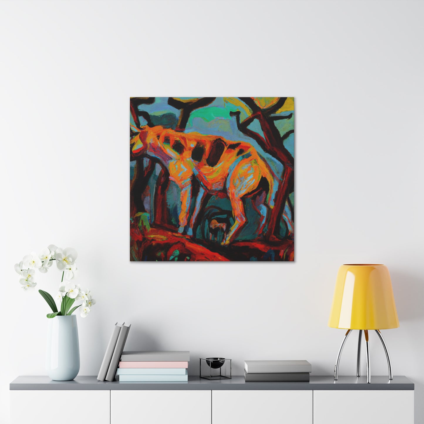 Hyena's Surreal Howl - Canvas