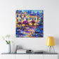 Urban Nightscape Scene - Canvas