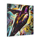 "Starling Symphony in Deco" - Canvas