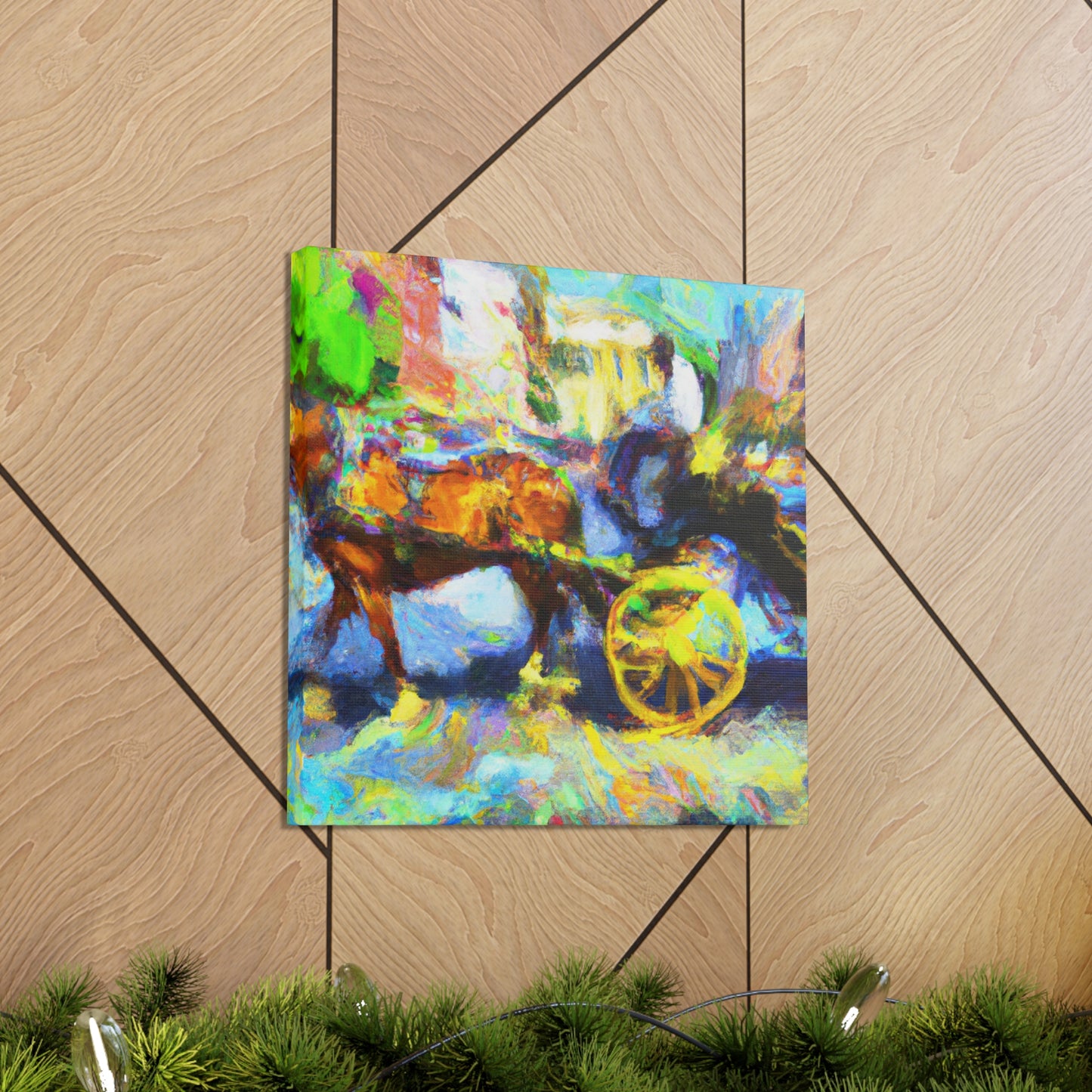 "A Joyful Carriage Ride" - Canvas