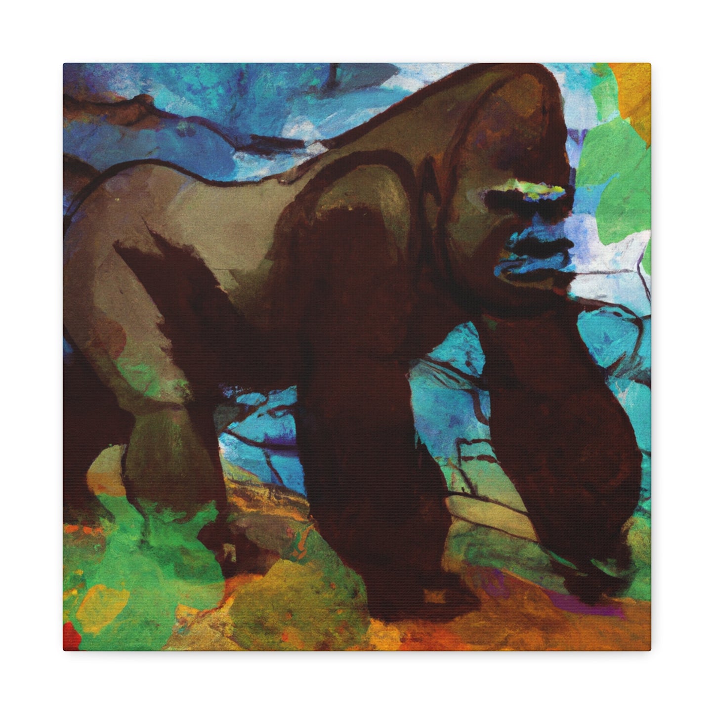 Gorilla In Monochrome - Canvas