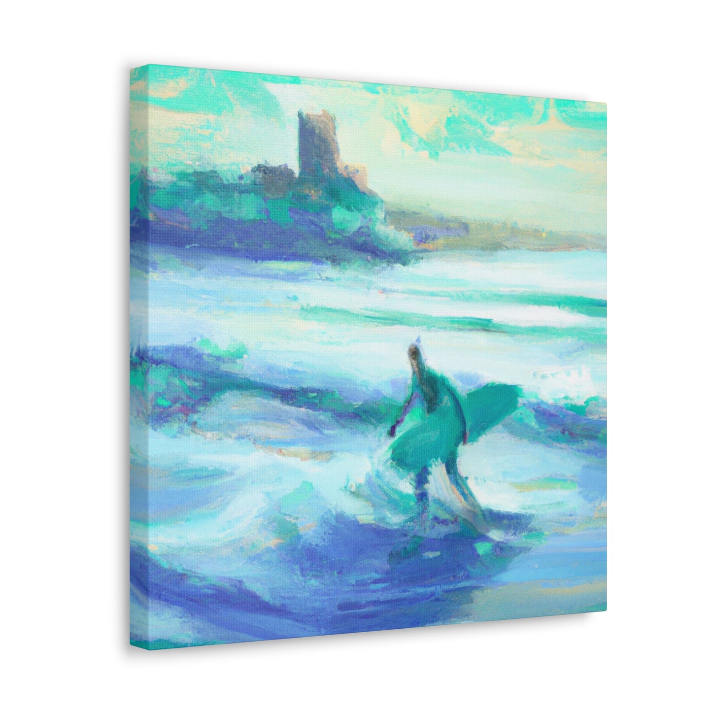 "Surfing on Sunshine Waves" - Canvas