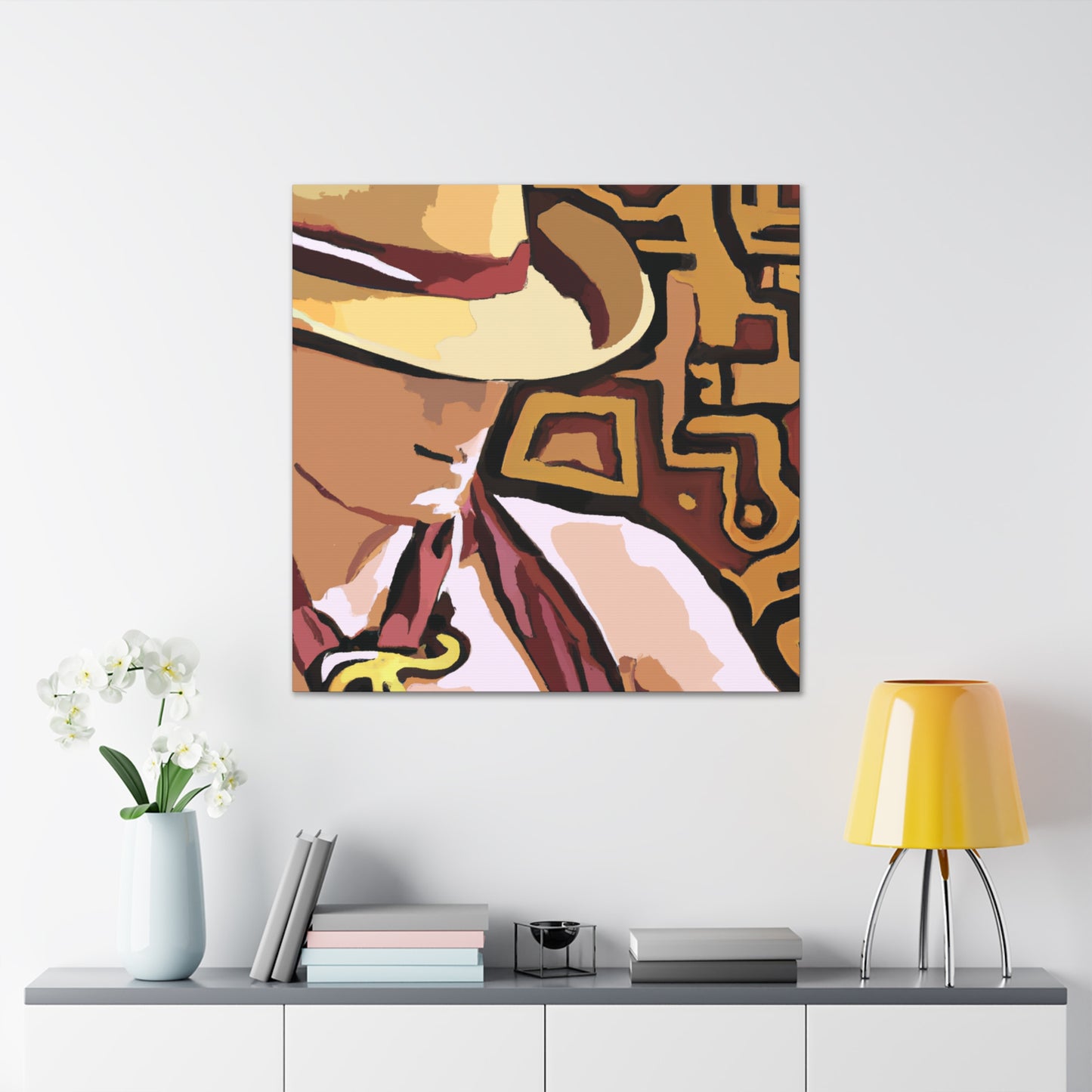 "Cowboy Hat Reflection" - Canvas