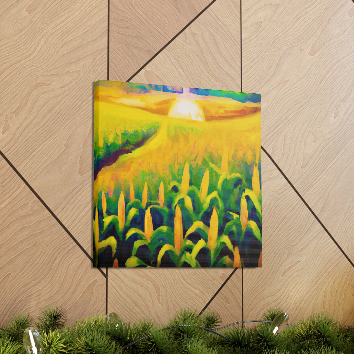 "Corn Field in Moonlight" - Canvas