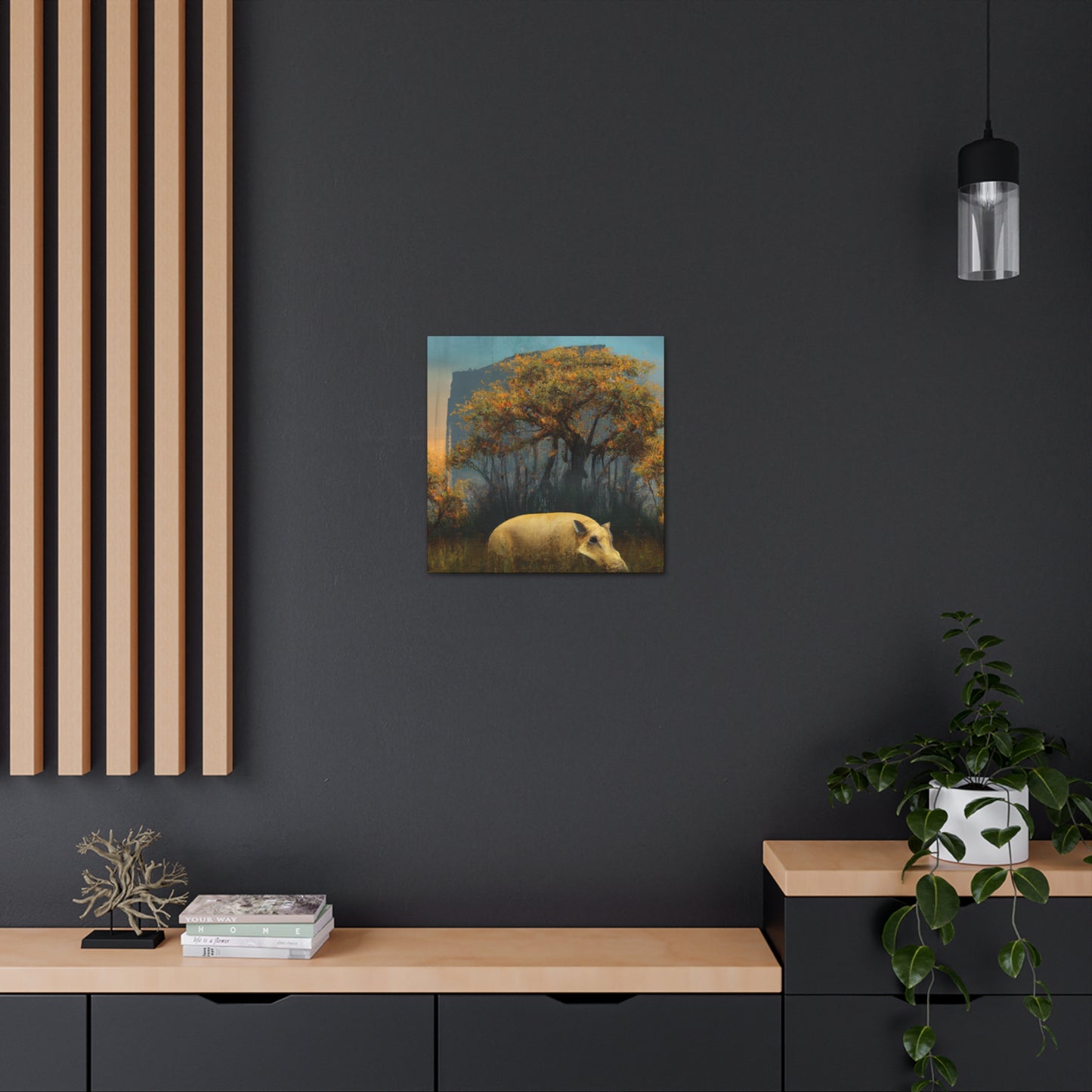 "Warthog in Surrealism" - Canvas