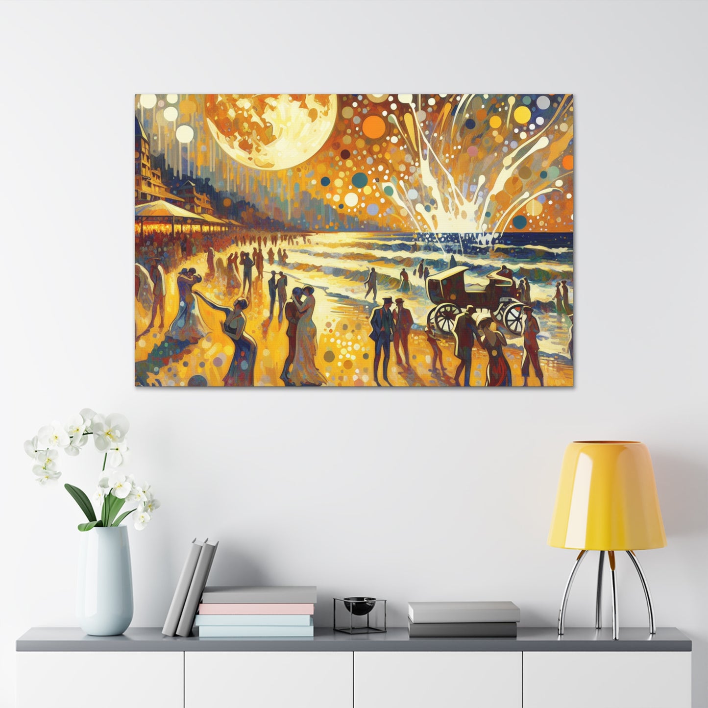 Midnight Seaside Soiree - Canvas