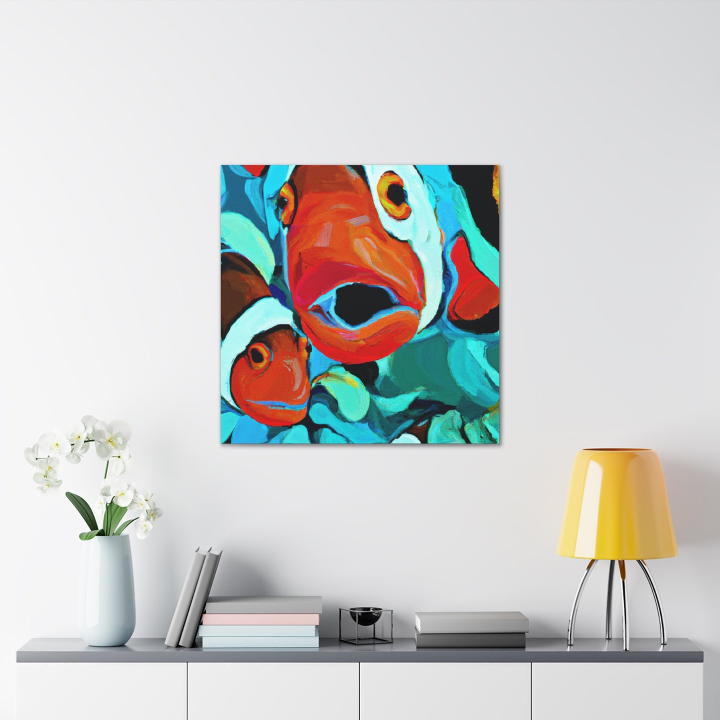 Clownfish Through Expressionism - Canvas