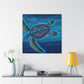 "Sea Turtle Awakening" - Canvas