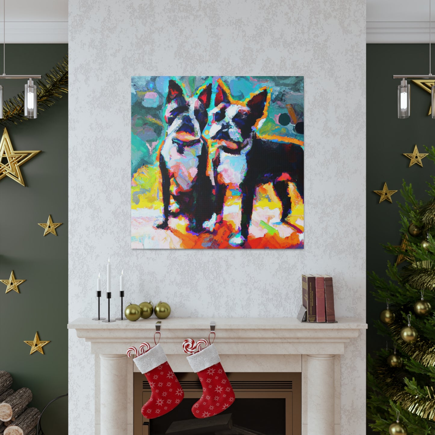 Boston Terrier Impression - Canvas