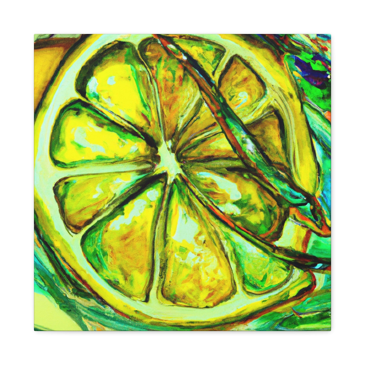 Lemon Impressionism Glows - Canvas