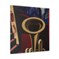 Rising Art Deco Trumpet - Canvas