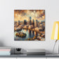 "Cityscape Dreams Unveiled" - Canvas