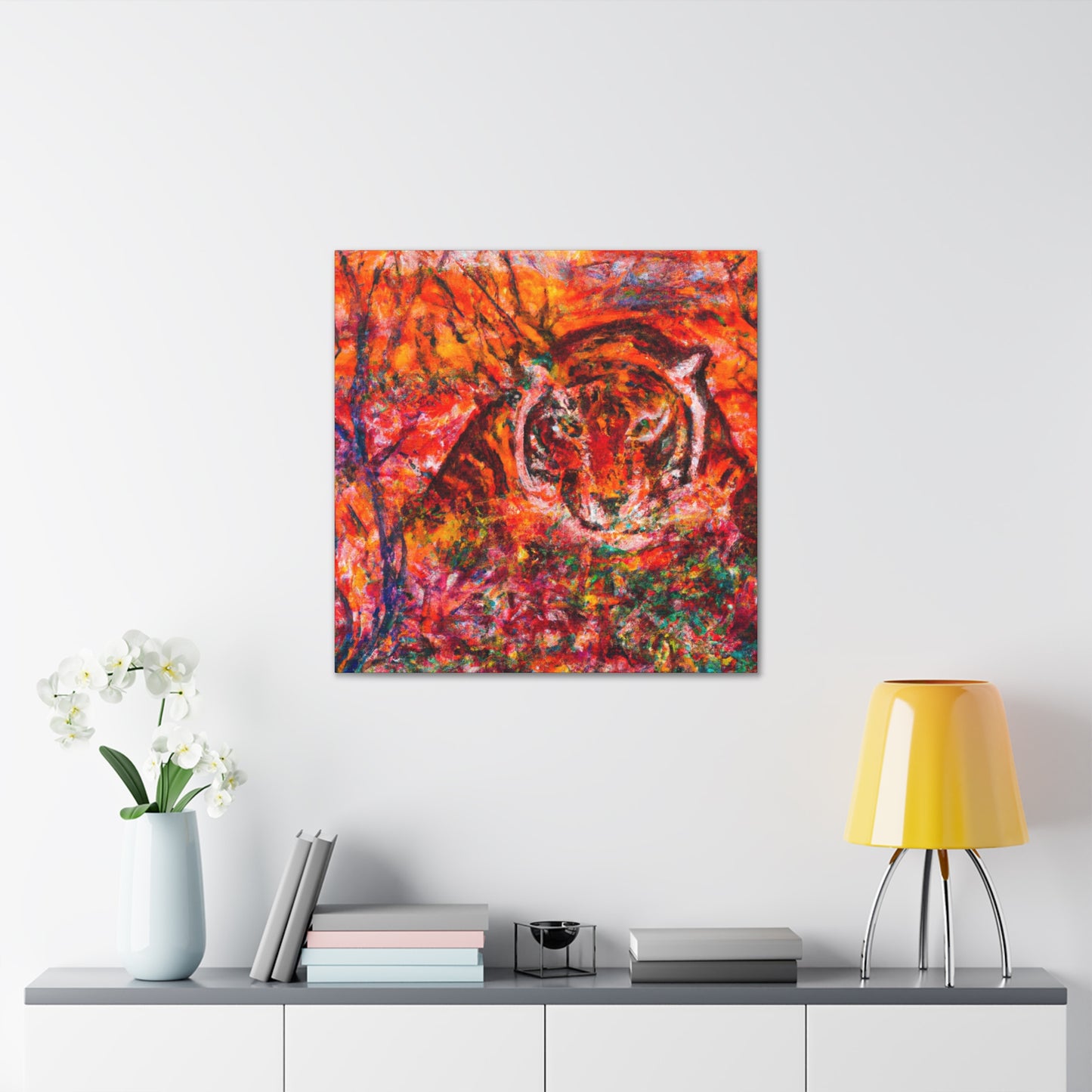 Tiger in Impressionism - Canvas