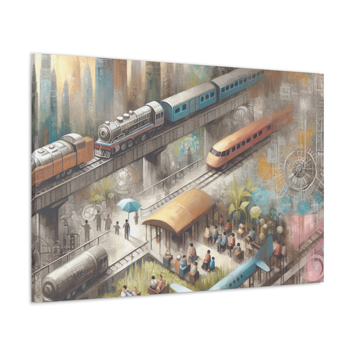 Whimsical Travel Journeys - Canvas