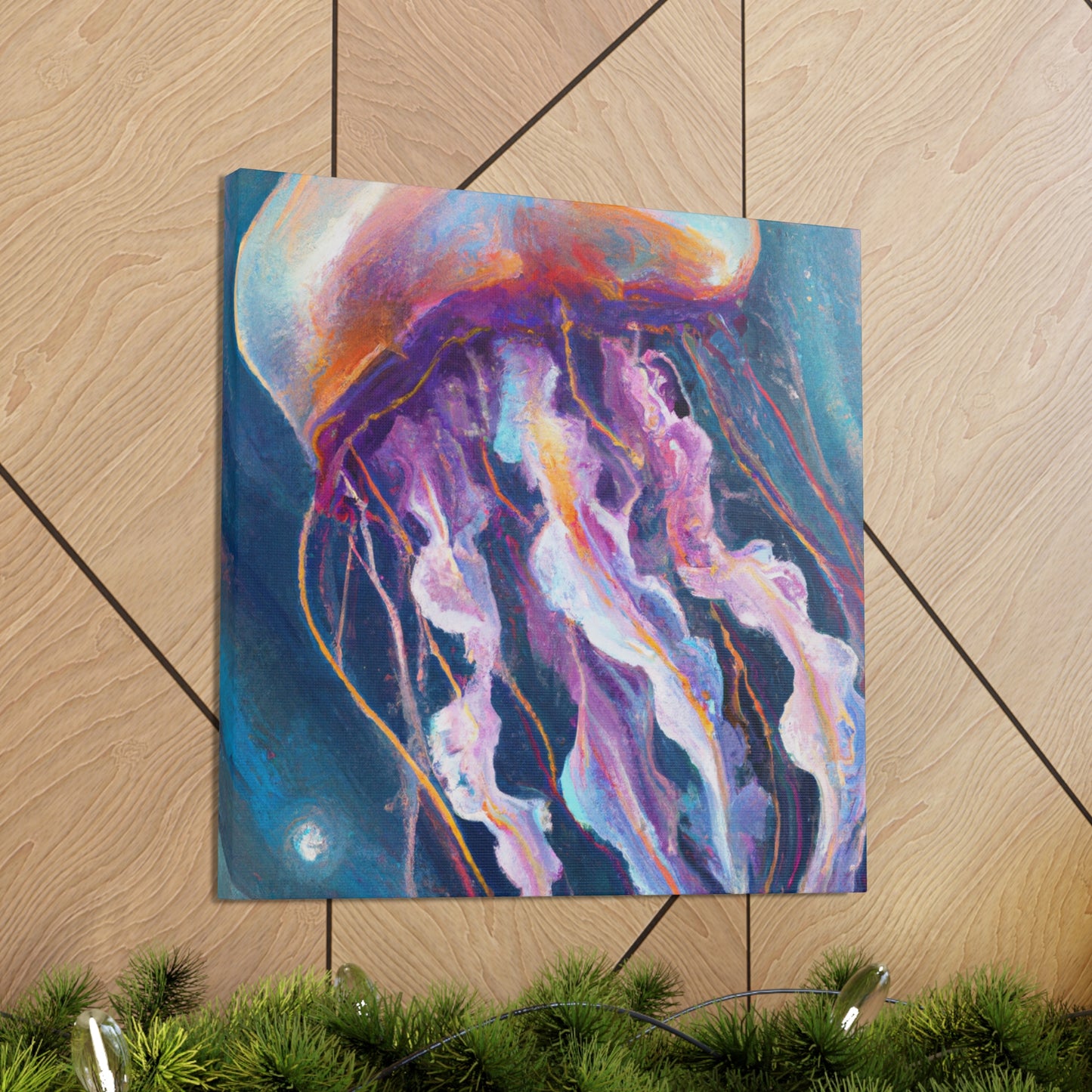 "Jellyfish in Art Deco" - Canvas