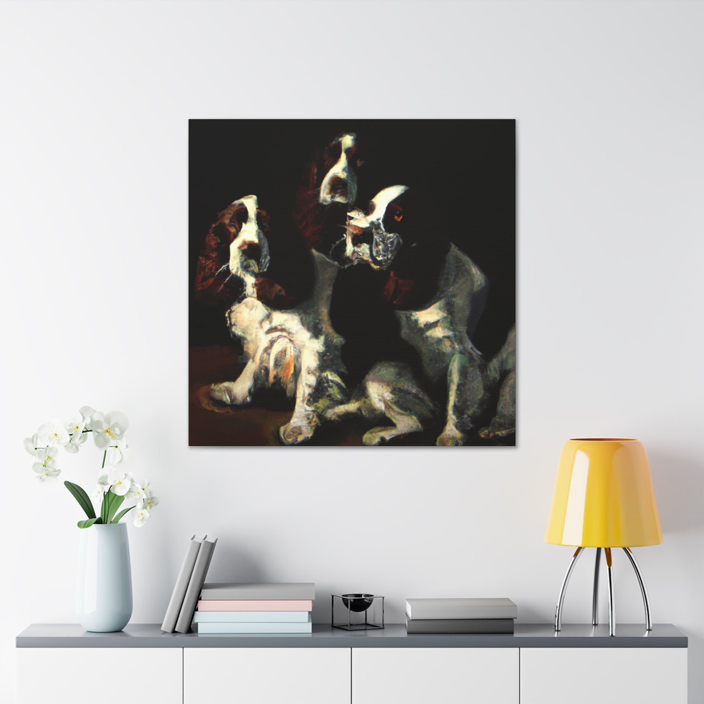 "Canine Joy Unleashed" - Canvas