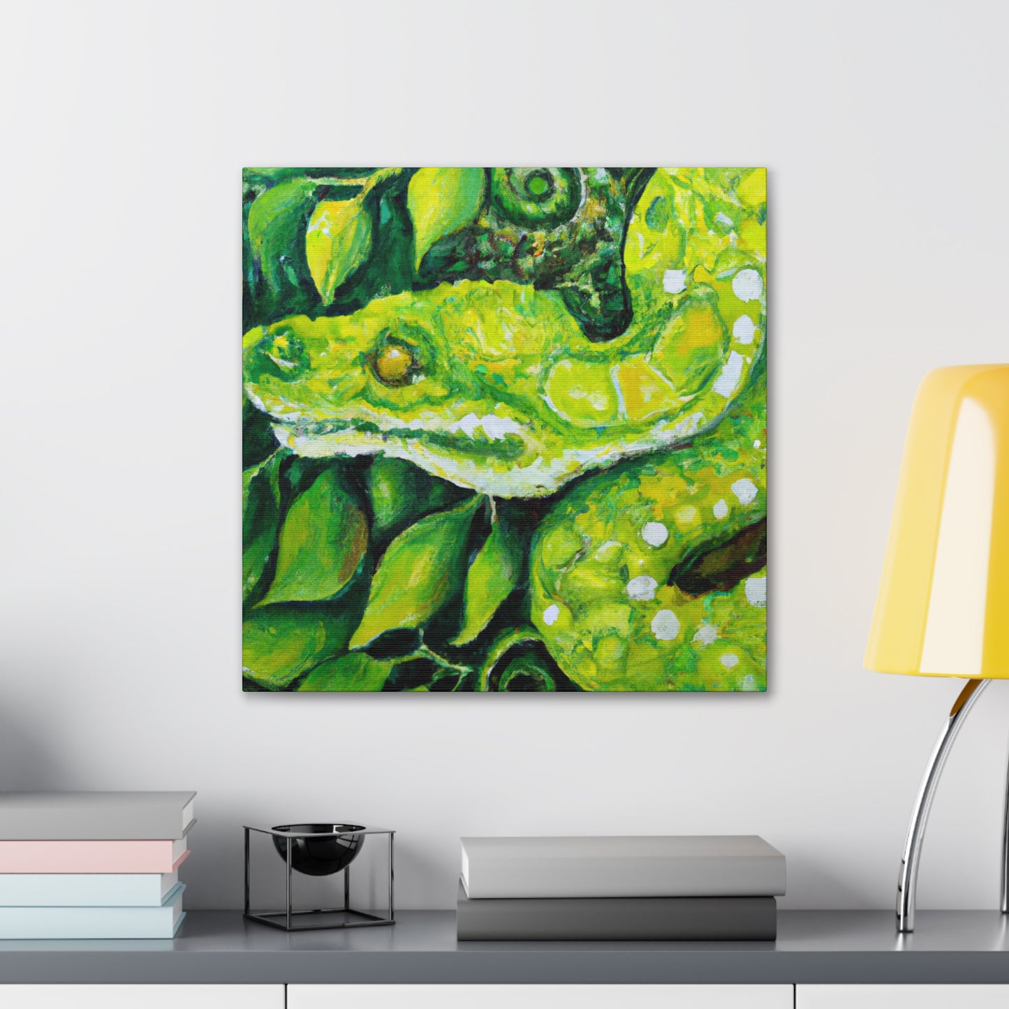 Green Tree Python Dance - Canvas