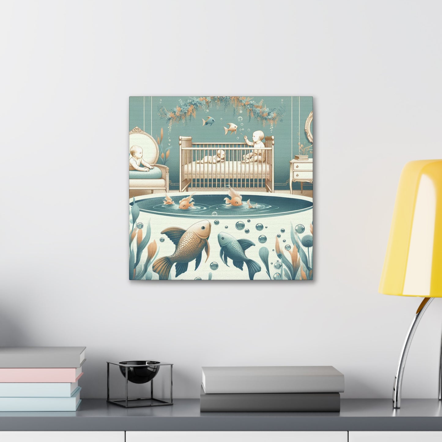 "Serene Aquatic Symphony" - Canvas