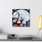 "Manatee's Moonlit Dream" - Canvas