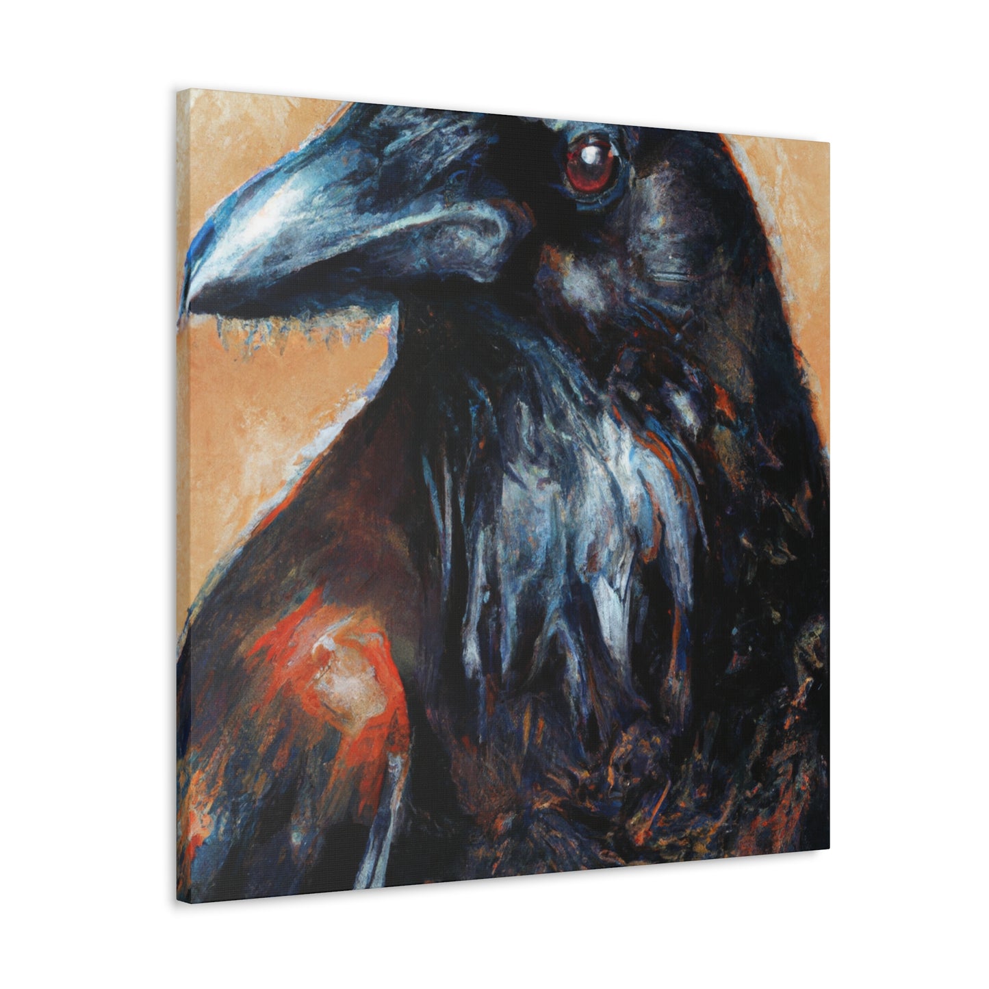 American Crow Realism. - Canvas