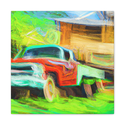 Vintage Pickup Truck Art - Canvas