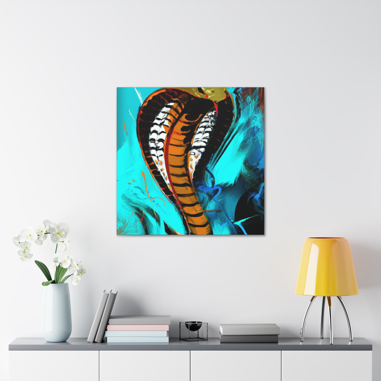 "Cobra King Adorned" - Canvas