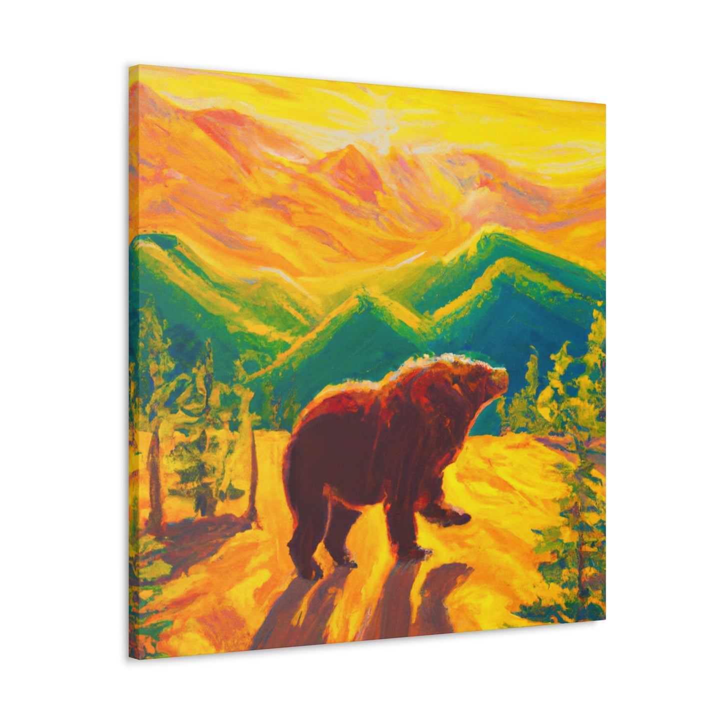 Bear in the Wilderness - Canvas