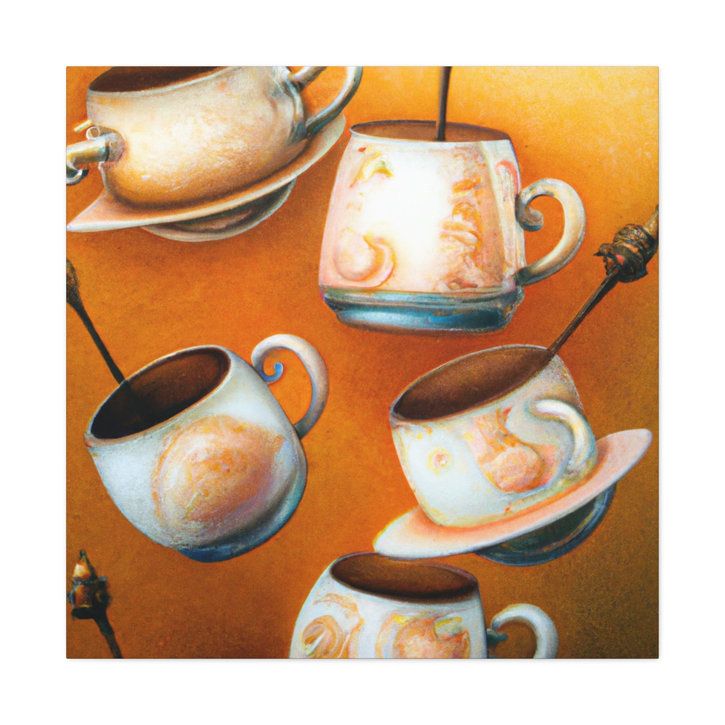 Tea Cups Dreamscape - Canvas