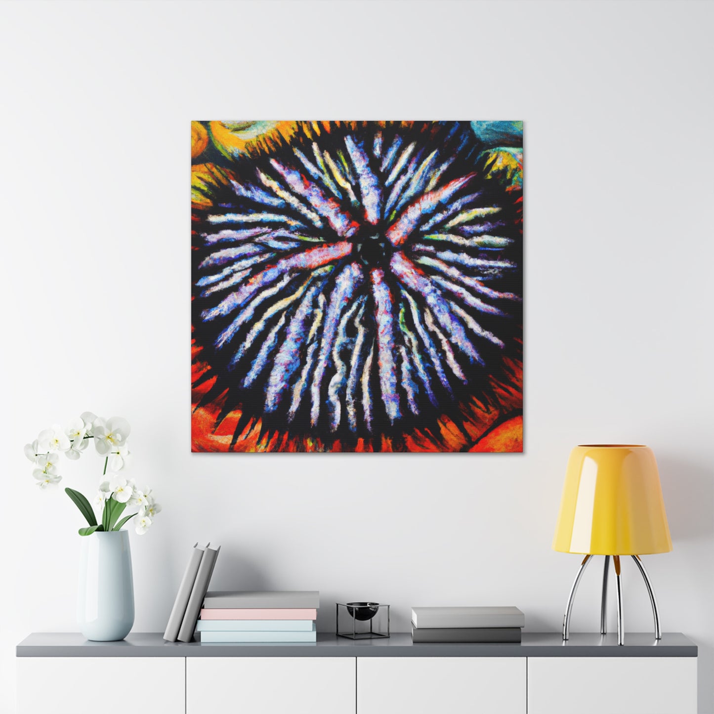 Sea Urchin Impasto - Canvas