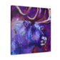 Reindeer Impressionism Scene - Canvas