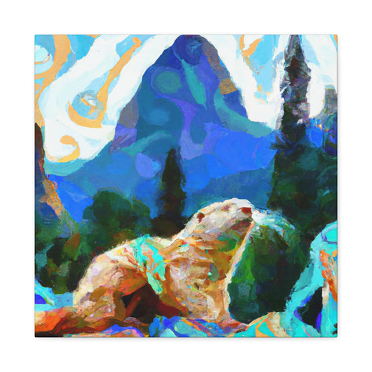 Otter in Impressionism - Canvas