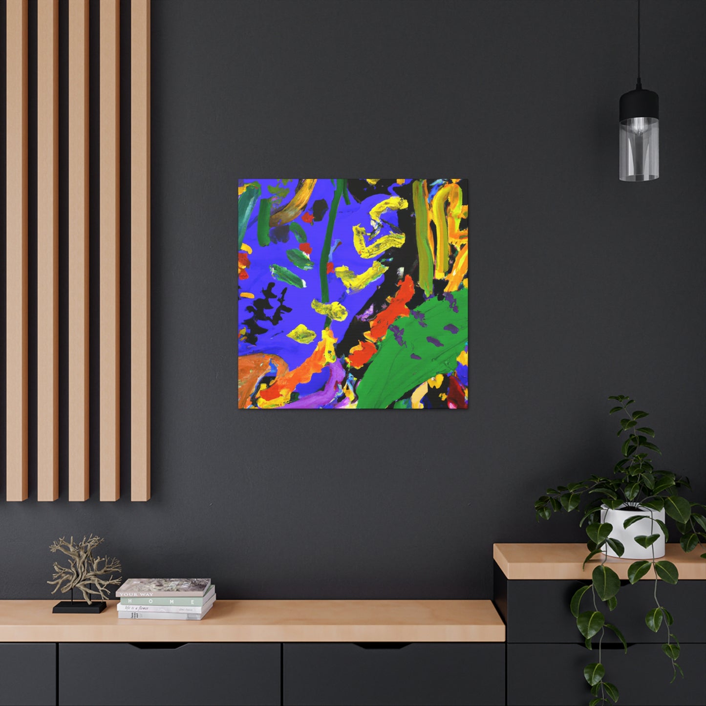 "Chaotic Color Symphony" - Canvas