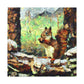 Squirrels in Post-Impressionism - Canvas