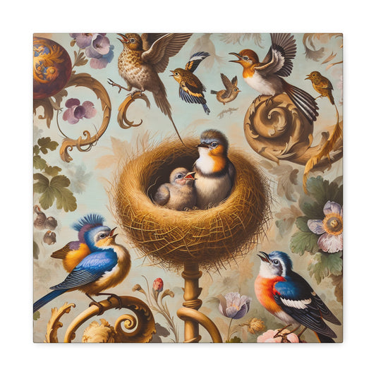 Enchanting Avian Serenade - Canvas