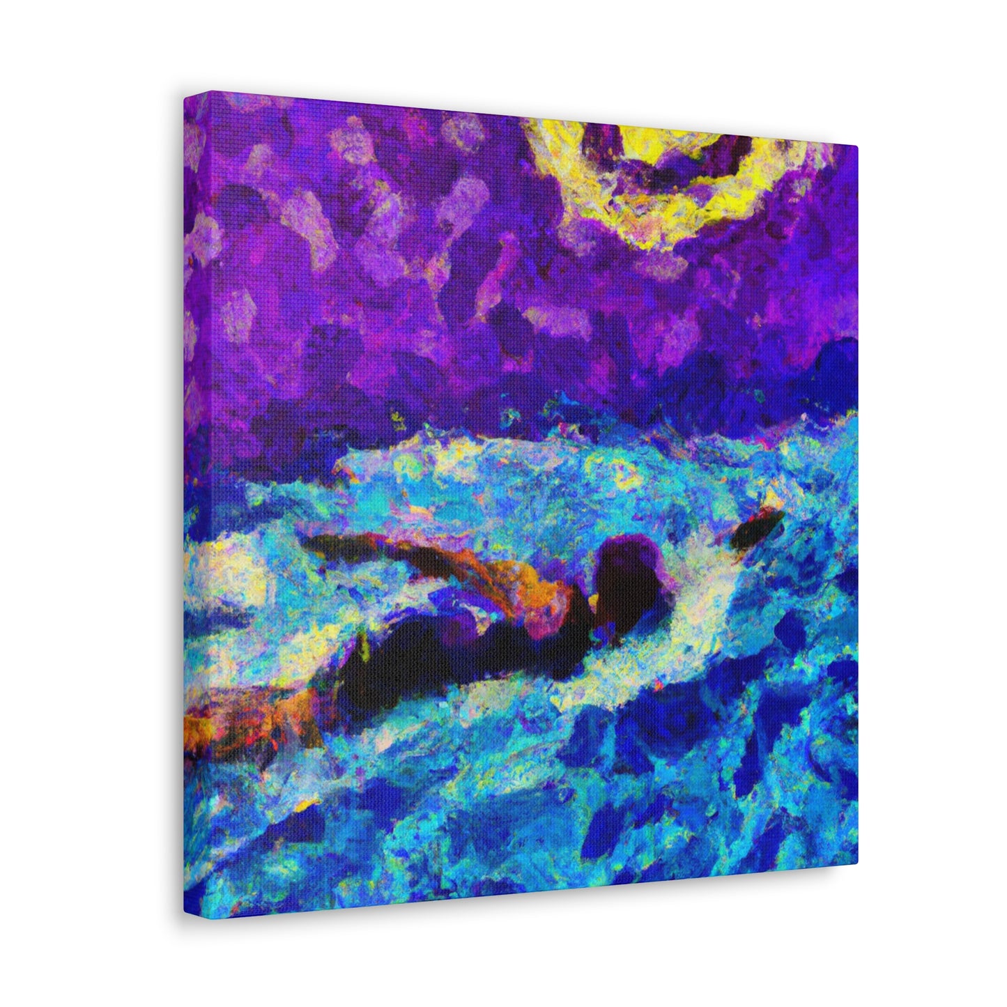 Swimming in Sunset Hues - Canvas