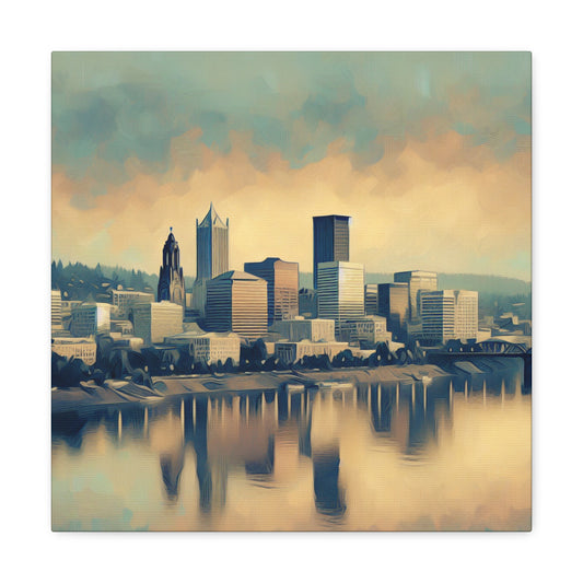 "Enchanting City Blooms" - Canvas