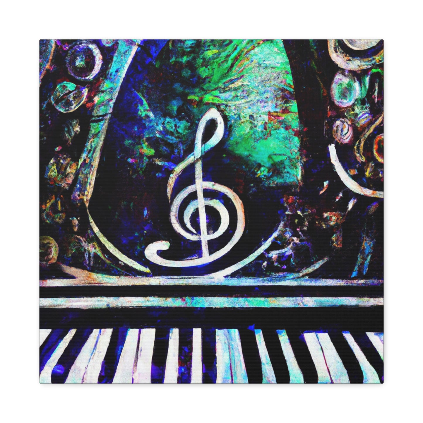 "Pianos Play Music" - Canvas