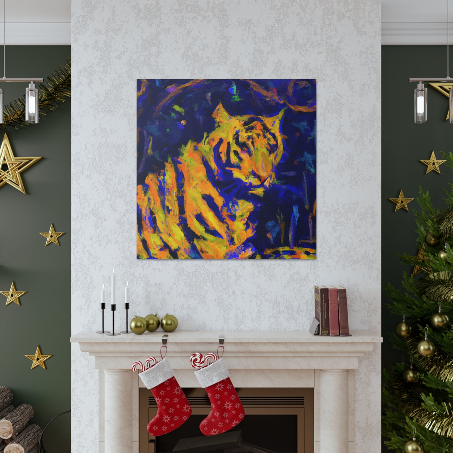 Tiger's Abstract Roar - Canvas