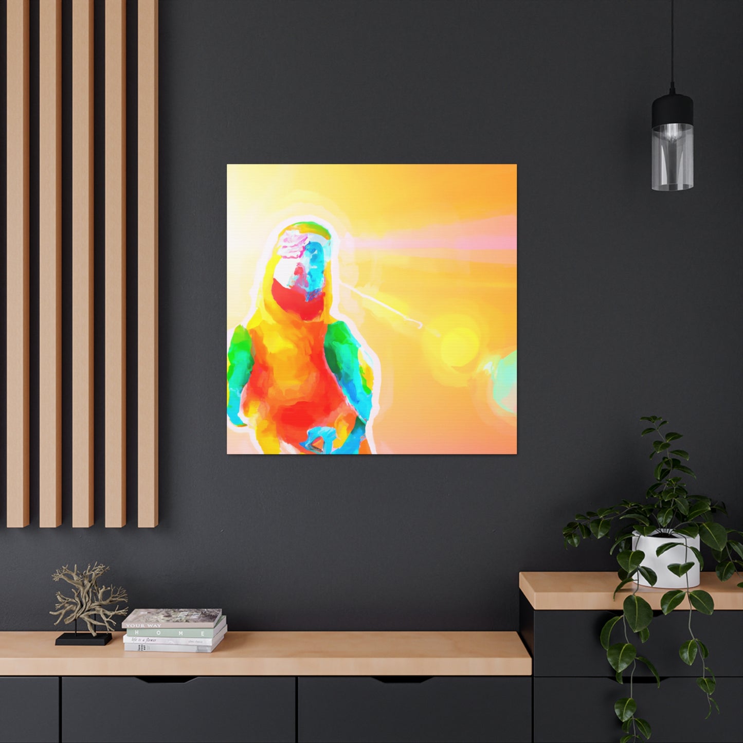 Macaw Feather Fantasy - Canvas