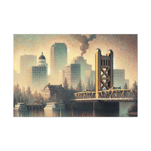 Golden Glow of Sacramento - Canvas