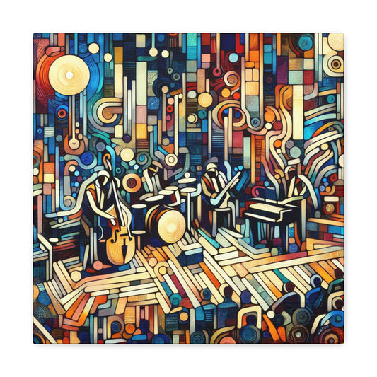 Echoes of Jazz Nights - Canvas