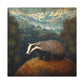 Badger in Springtime - Canvas