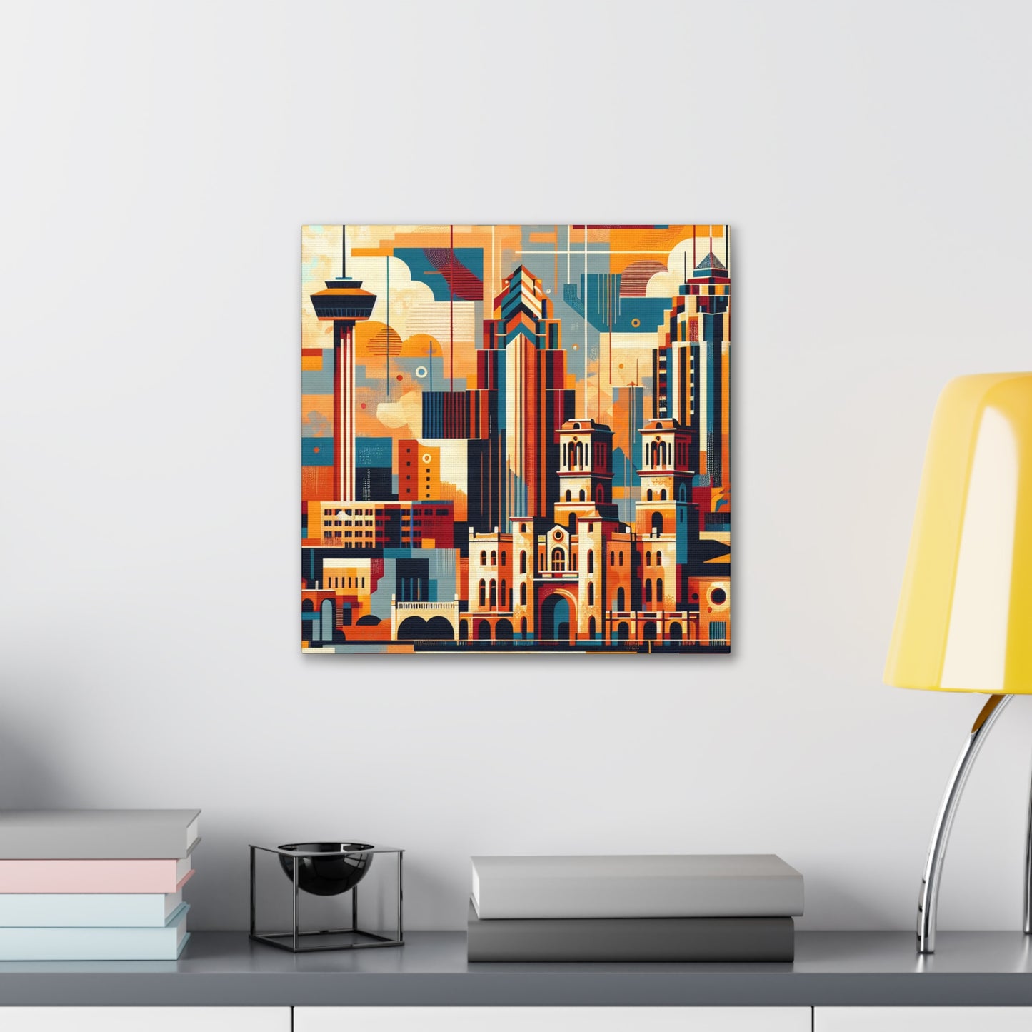 "Vibrant City Rhythms" - Canvas