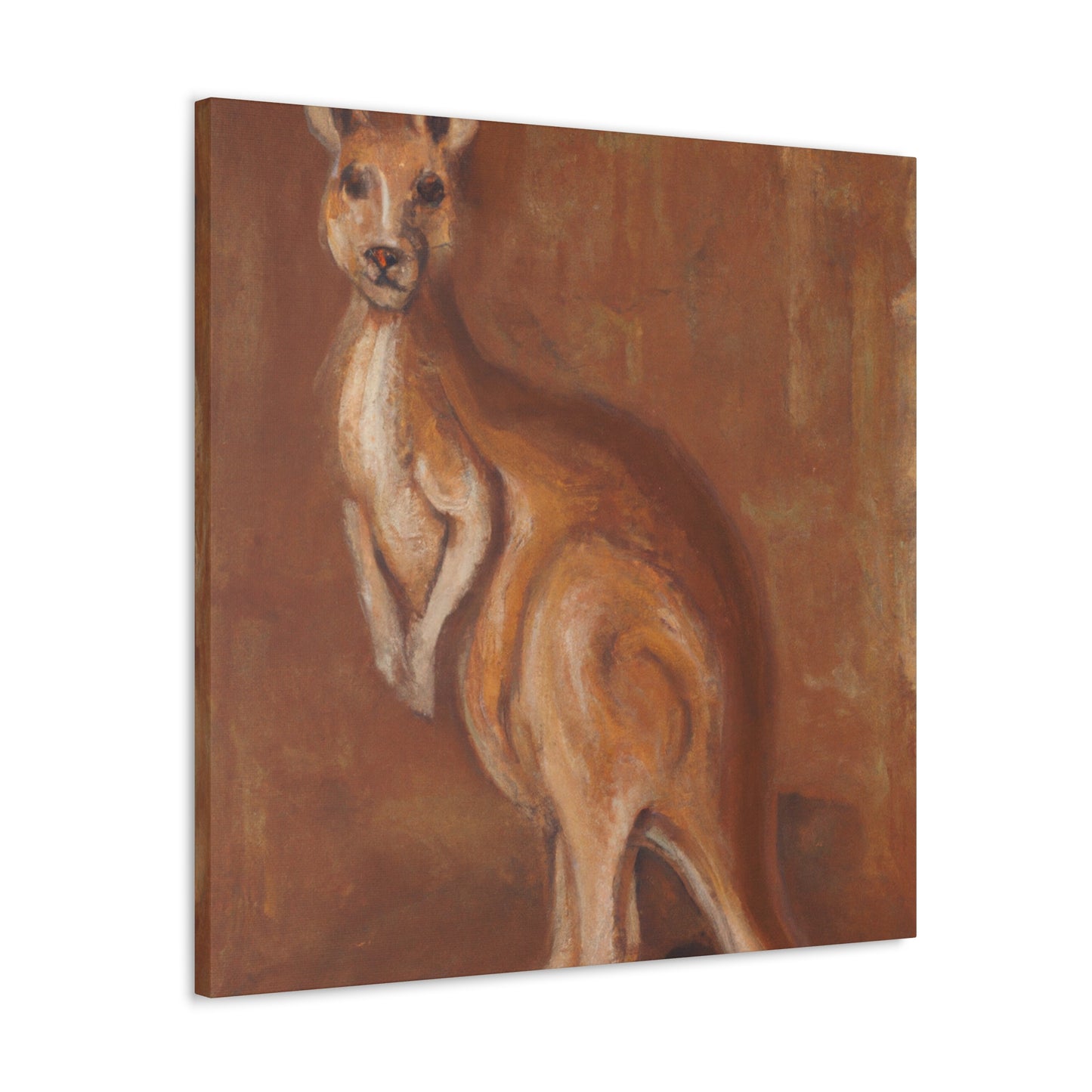 Kangaroo in Nature's Splendor - Canvas