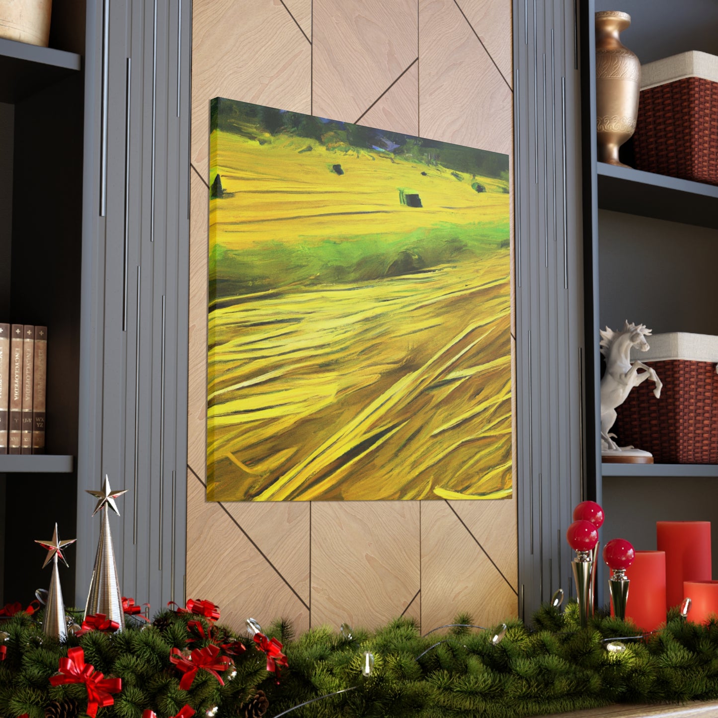 Sunlit Hay Field Dream - Canvas